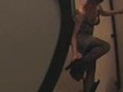 Spy cam woman stripping